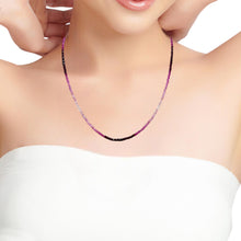 Natural Ruby Rondelle Facet Cut Beads Precious Necklace