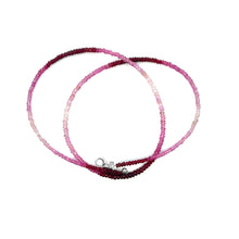 Natural Ruby Rondelle Facet Cut Beads Precious Necklace