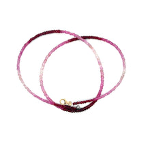 Natural Ruby Rondelle Facet Cut Beads Precious Necklace