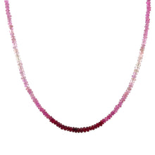 Natural Ruby Rondelle Facet Cut Beads Precious Necklace
