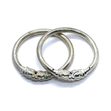 Classic Adjustable German Silver Kada Pair – Lightweight Baby Bangles for Newborns & Infants