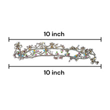 Multi Layered German Silver Anklet Pair with Colorful Stones and Sound Charms