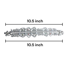 Multi-Layered German Silver with Anklet Pair with Bells Charms and Engraved Heart Motifs Payal