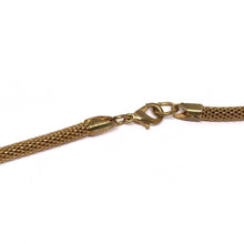 Cuban Link Lariat Style Wire Mesh with Bow Snake Chain Flexi Yellow Plated Necklace – Flexible Fashion Jewelry