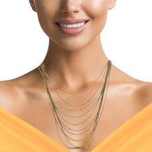 Multi-Layer Chain with Hoop 42-Inch Long Opera Necklace – Versatile Layered Fashion Jewelry
