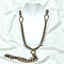 Lariat Station Necklace with Simulated Pearl and Chain Detailing – Elegant Drop Necklace for Evening Outfits