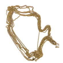 Chic Multi-Layer Princess Necklace with Rectangle Bar and Chain Accents – Contemporary Yellow Plated Statement Jewelry