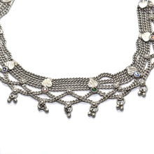 Multi Layered Traditional German Silver Payal Set with Heart Motifs & Anklet Pair