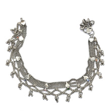 Multi Layered Traditional German Silver Payal Set with Heart Motifs & Anklet Pair