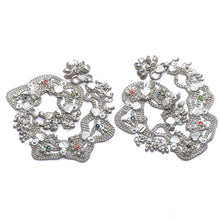 Traditional Multi Layered German Silver Payal Pair with Heart Motif and Anklet Bells