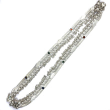 Multi Layered Ethnic German Silver Anklet Pair with Tinkling Charms and Motifs