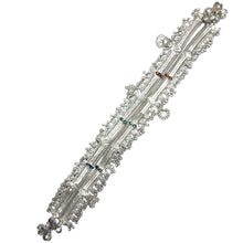 Bohemian Style German Silver Anklet Pair with Engraved Motifs and Sound Bells