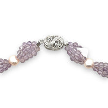 Natural Amethyst Swiss Blue Topaz Peridot Citrine Pearl Gemstone Necklace