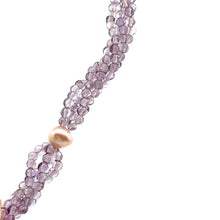 Natural Amethyst Pearl Citrine Peridot Gemstone Crafted Necklace