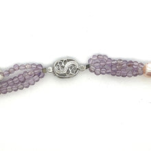 Natural Amethyst Citrine Swiss Blue Topaz Pearl Gemstone Handmade Necklace