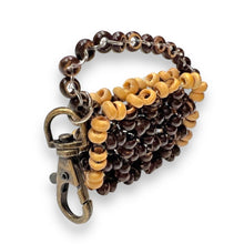 Handmade Keyring Coconut Shell Snaphook Purse Organic Keychain