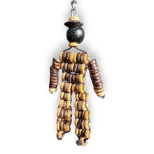 Handmade Keyring Coconut Shell Hangman Organic Keychain