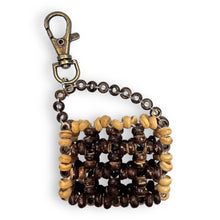 Handmade Keyring Coconut Shell Snaphook Purse Organic Keychain