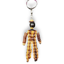 Handmade Keyring Coconut Shell Hangman Organic Keychain
