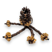 Handmade Keyring Coconut Shell Snaphook Lantern Organic Keychain