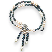 Natural Multi Tourmaline Pearl Peridot Beads Crafted Necklace