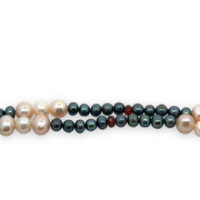 Natural Multi Tourmaline Pearl Peridot Beads Crafted Necklace