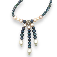 Natural Multi Tourmaline Pearl Peridot Beads Crafted Necklace