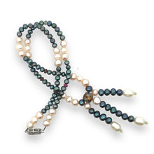 Natural Multi Tourmaline Pearl Peridot Birthstone Necklace Jewelry