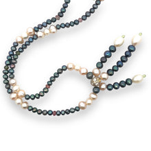 Natural Peridot Multi Tourmaline Pearl Handmade Necklace Jewelry