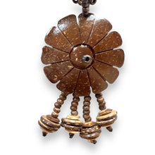 Natural Handmade Necklace Coconut Palm Wood Shell Tassel Ethnic Jewelry