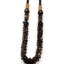 Natural Handmade Necklace Coconut Palm Wood Shell Tassel Ethnic Jewelry