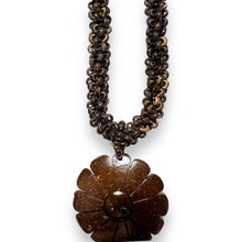 Natural Handmade Necklace Coconut Palm Wood Shell Tassel Ethnic Jewelry