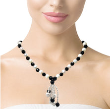 Natural Tourmaline & Pearl Gemstone Handmade Necklace