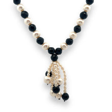 Natural Tourmaline & Pearl Gemstone Handmade Necklace