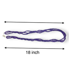 Natural Amethyst Rondelle Facet Cut Beads Gemstone Twisted Necklace