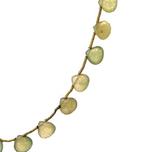 Natural Emerald Heart Briolette Bead Gemstone Necklace Jewelry