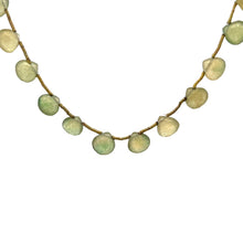 Natural Emerald Heart Briolette Bead Gemstone Necklace Jewelry