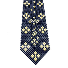 Handcrafted Flower & Diamond Pearl Tie Floral Elegance with a Twist
