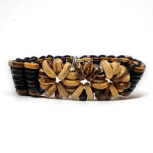 Handmade Brown Coconut Shell Band Stretchable Eco-Friendly Bracelet
