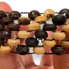 Handmade Natural Coconut Shell 1.5” Bracelet Stretchable Eco-Friendly Band