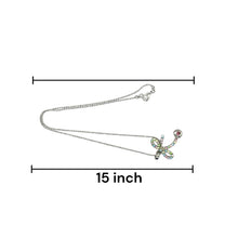 Colorful Bow and Drop Stone Charm Pendant Necklace – Cute & Stylish Beaded Chain Jewelry