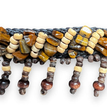 Handmade Brown Coconut Shell Tiger's eye Bracelet 7 Inch Artisan Design Wristband