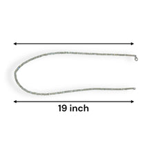 Natural Labradorite Rondelle Facet Cut Beads Gemstone Necklace