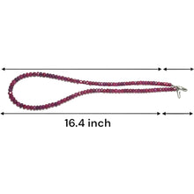 Natural Ruby Rondelle Facet Cut Beads Precious Necklace