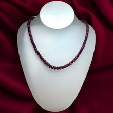 Natural Ruby Rondelle 5mm Facet Cut Beads Precious Necklace