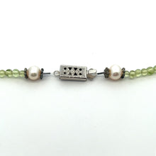 Natural Peridot Coral Ball with Pearl Ball Semi Precious Gemstone Necklace