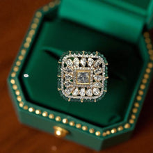 14K Yellow Gold Diamond Polki Emerald Ring – Mughal-Era Aesthetic with Precious Gemstone Accents - JEWELNJOY