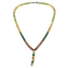 Peridot Natural, Tsavorite, Spessartite, and Citrine Necklace