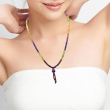 Citrine Natural, Garnet, Amethyst, Peridot, and Spessartite Necklace