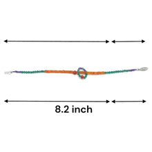 Mix Natural Semiprecious Stone with Smooth Coral Beads Bracelet